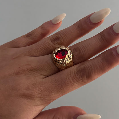 Geometric Diamond Diamond Ring Metal Ring