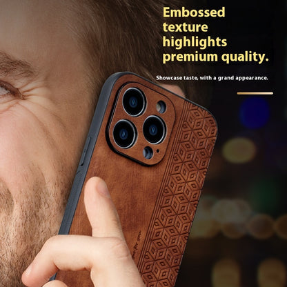 Phone Case New Skin Sensitive Printing Leather Pattern Drop-resistant Business Protective Shell