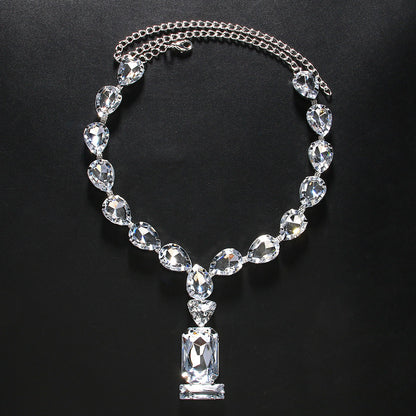 Water Drop Necklace Exaggerated Personalized Necklace Queen Accessories