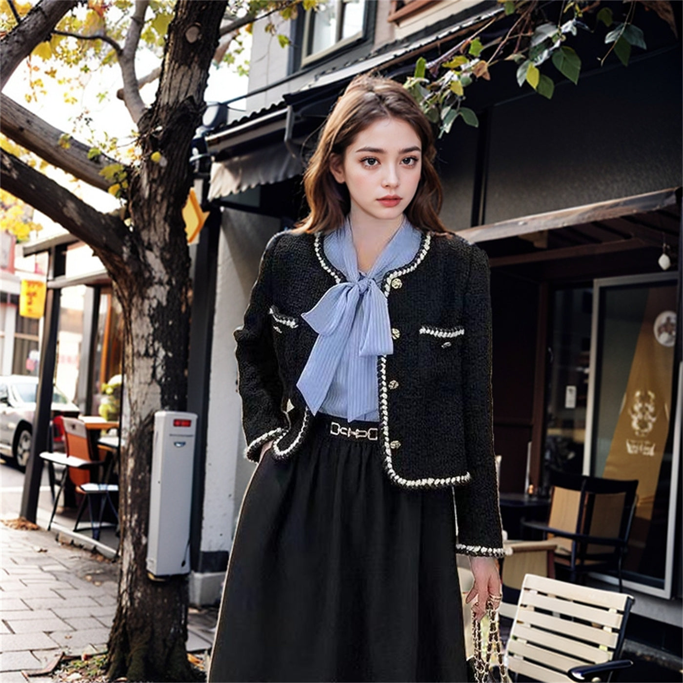 Autumn And Winter French Small Fragrance Coat Women&
