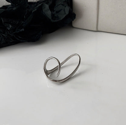 Sterling Silver Ring Geometric Irregular Female Ring