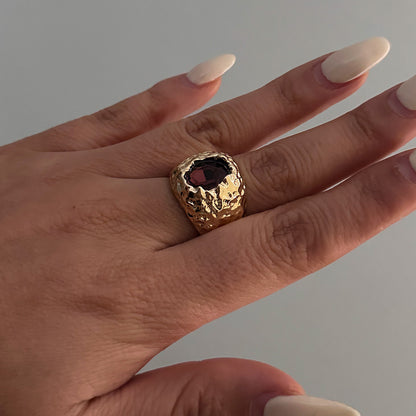 Geometric Diamond Diamond Ring Metal Ring
