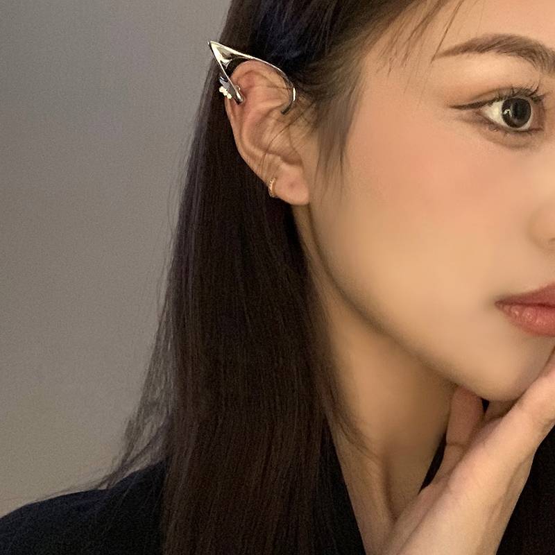 Elf Ears Tassel Earrings Piercings Without Ear Clips