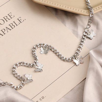 Punk Style Hip-hop  Di Butterfly Necklace Necklace