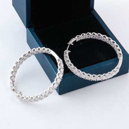 18k Gold Personalized Diameter Big Ear Ring