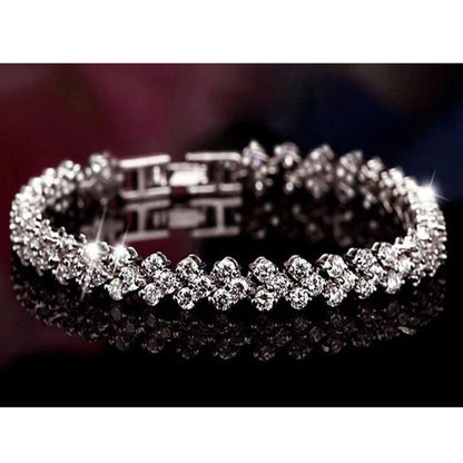 Roman Zircon Bracelet Temperament Personality Bracelet Female Fashion Simple Bracelet