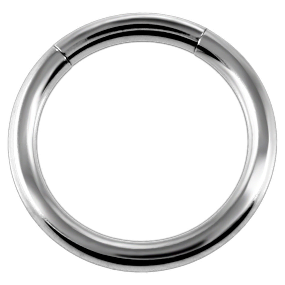 Stainless Steel Pierced Nose Ring Interface Ring Closed Ring Seamless Connection Nose Ring Earrings