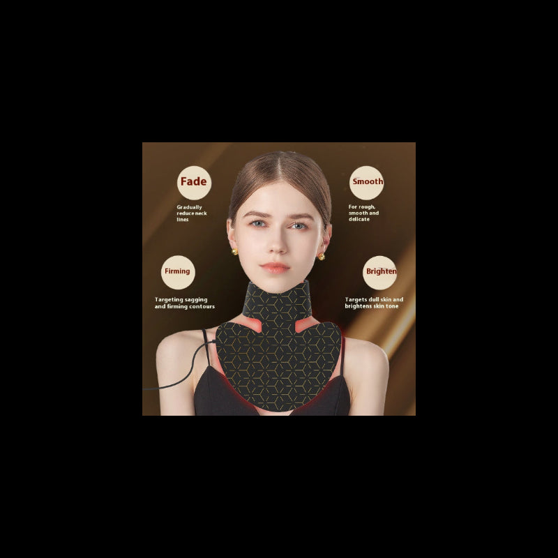 Neck Silicone Mask Led Red Blue Light Beauty Skin Rejuvenation