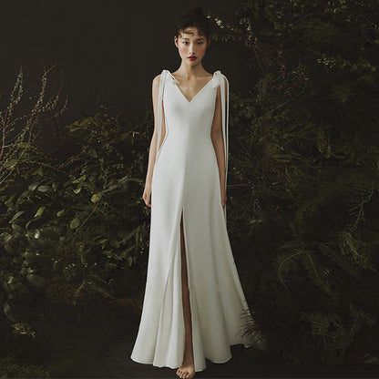 Satin Small Sling Lightweight Wedding Dress