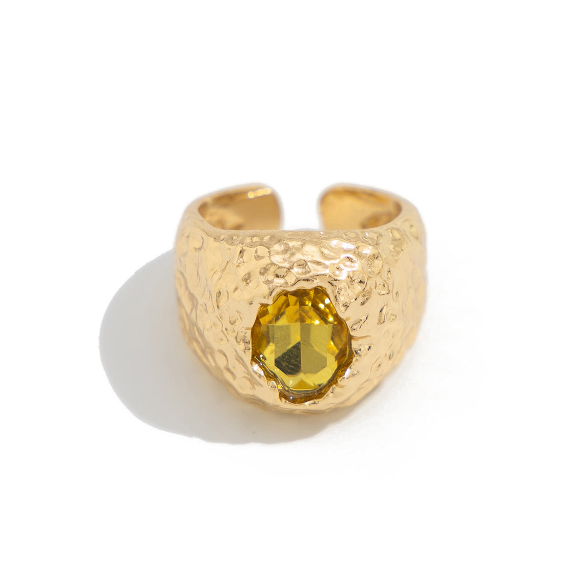 Geometric Diamond Diamond Ring Metal Ring