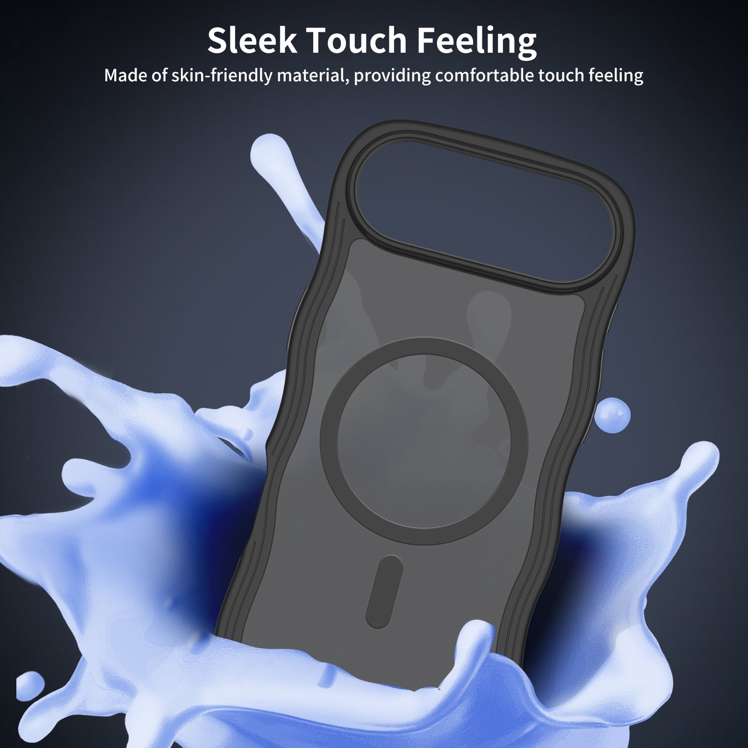 Wave Lines Skin Feeling Two-in-one Magnetic Suction Phone Case