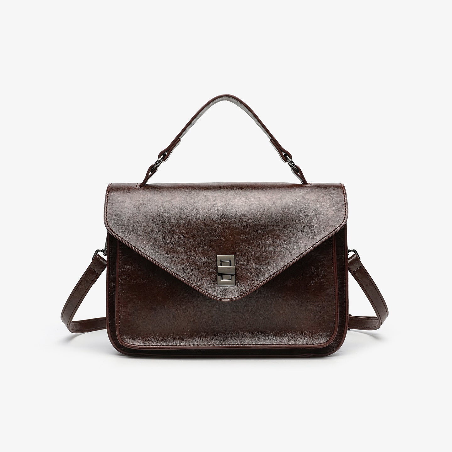 Oil-waxed Leather Vintage Elegant Womens