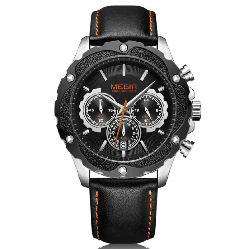 Watch Multifunctional Sports Chronograph Calendar Men&