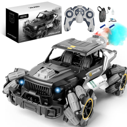 4DRC Remote Control Truck With Spray&amp;Light, Dual Motors Off Road RC Car, 2.4Ghz 4WD 360 Rock Crawler,Hand Controlled Gesture,Toy For Kids Adults.Logistics Is Randomly Sent By UPS,USPS,fedex