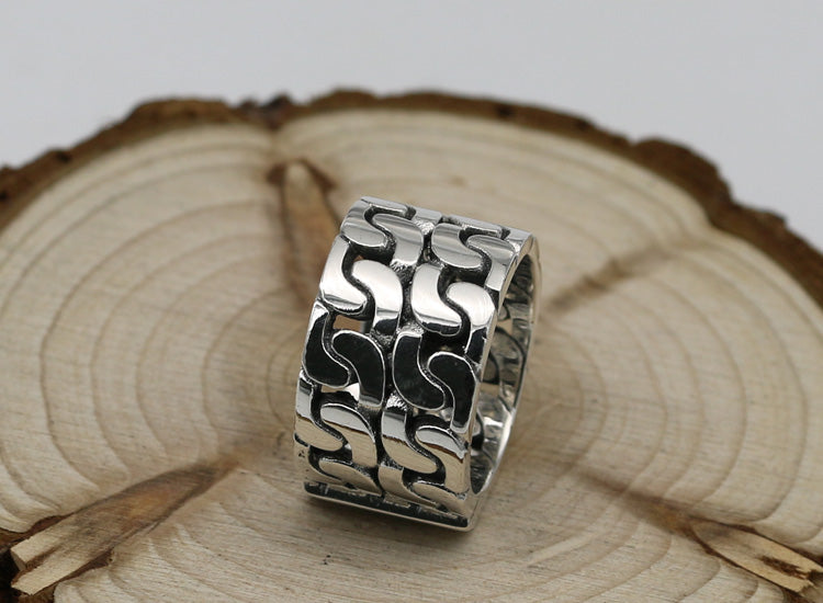 Silver Retro Ring