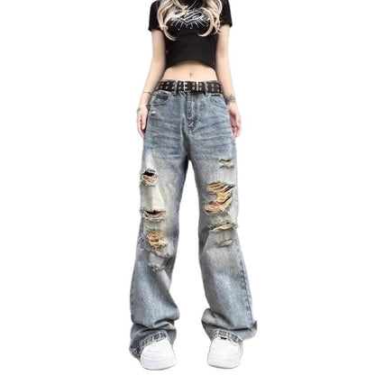 Straight-leg Loose-fit High-street Vibe Long Pants