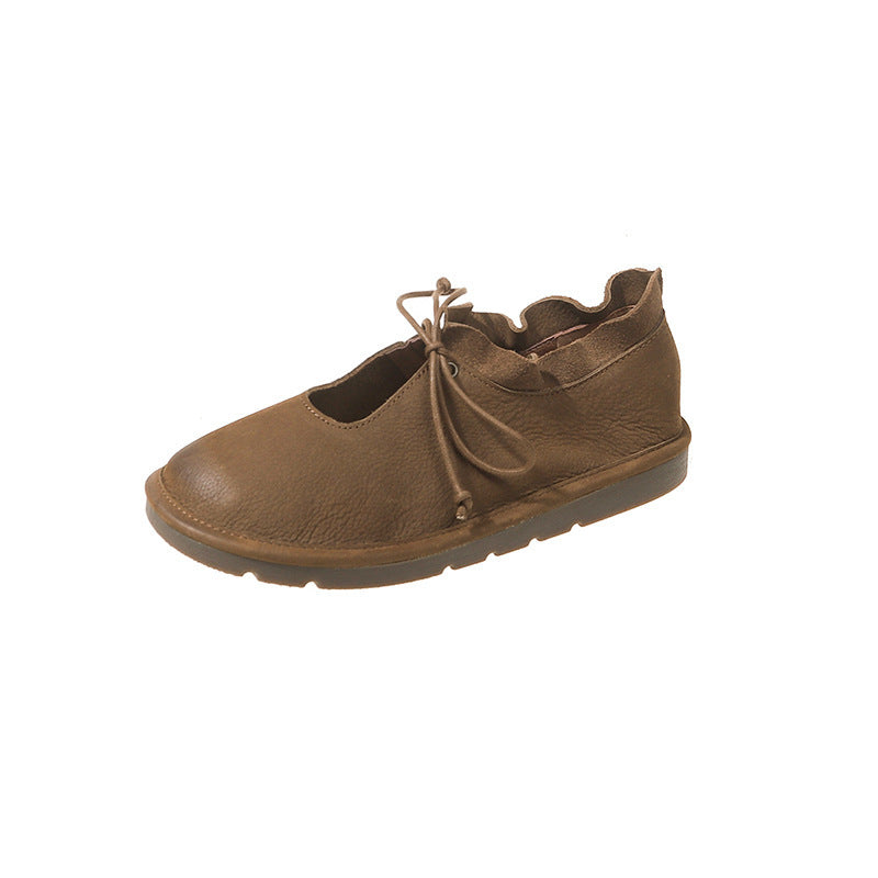 Retro Round Head Leisure Women&