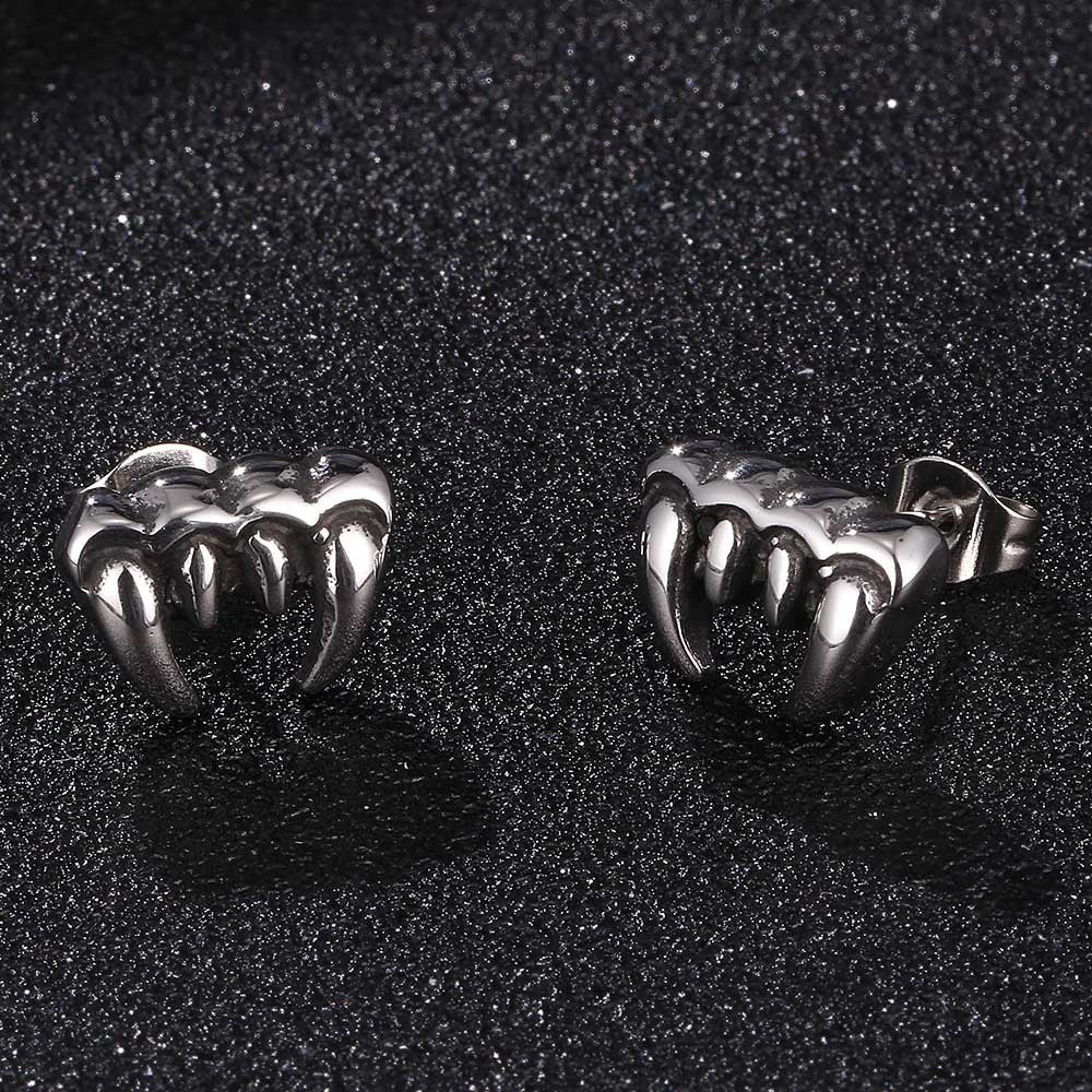 Jewelry Zombie Tooth Vintage Vampire Stud Earrings