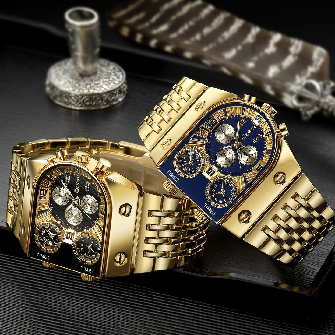 Multi-time Zone Large Dial Luminous Watch