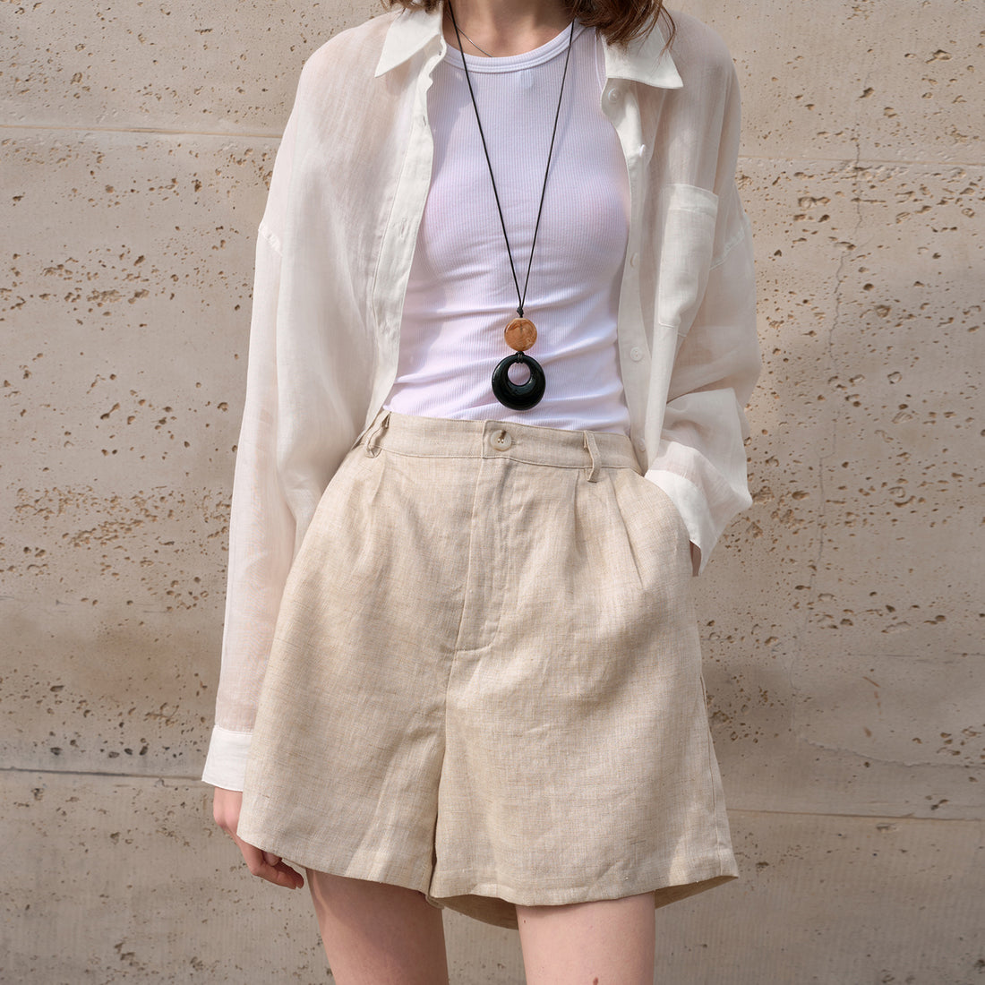 Old Money Style Casual Pants Loose-Fit Womens Linen Trousers