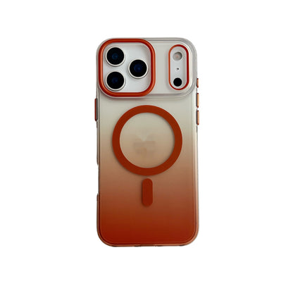 Laser Gradient Magnetic Aurora Applicable 17ProMax Frosted Mobile Phone Protective Case