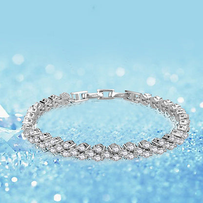 Roman Zircon Bracelet Temperament Personality Bracelet Female Fashion Simple Bracelet