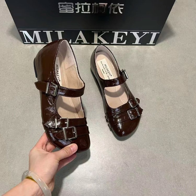 British Style Versatile Thick Sole, Thick Heel, Small Leather Shoes For Women