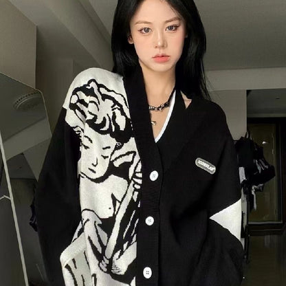 Japanese Woman With Retro Soft Waxy Coat